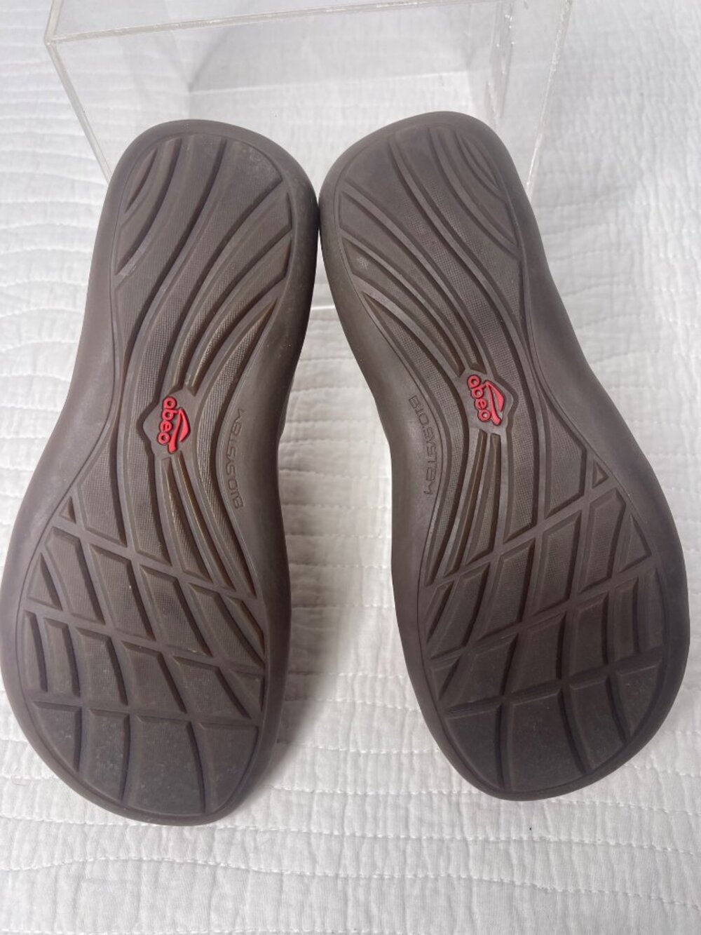 NEW Abeo B.I.O.System Bea-Braid Womens Tan Leather Sandals SZ 6M Comfort - Picture 8 of 9
